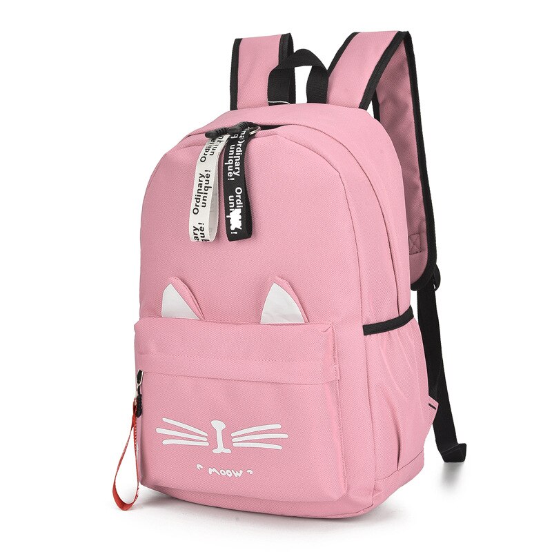 Cute Cartoon Cat Ears School Bag