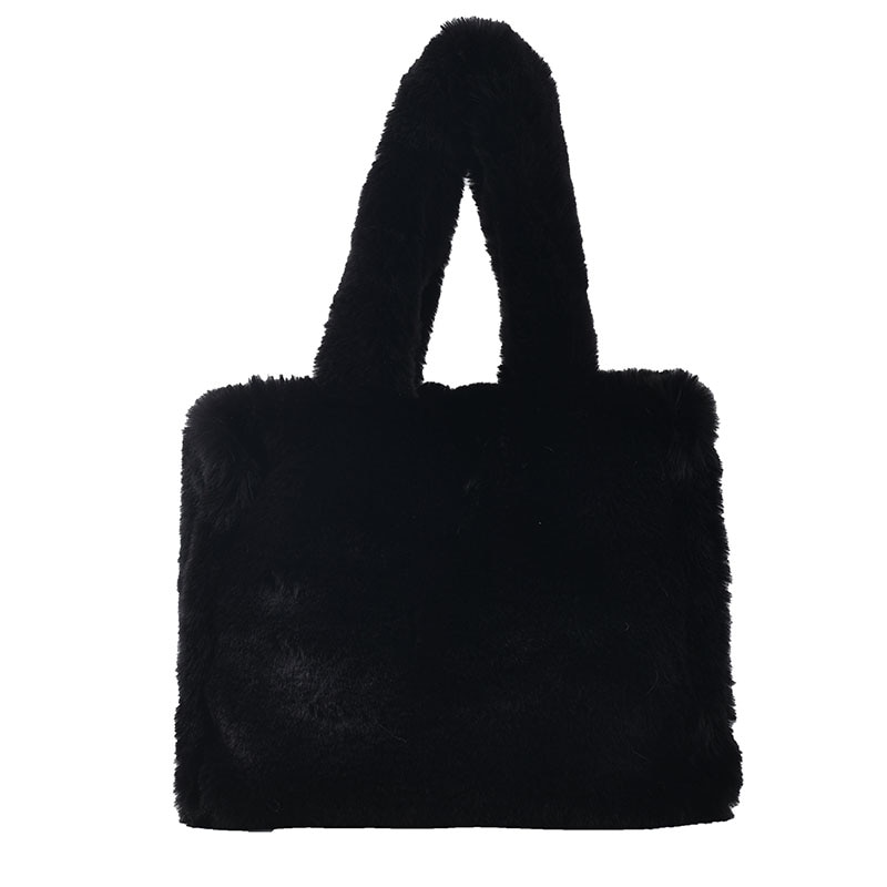 Casual Faux Fur Handbag For Women