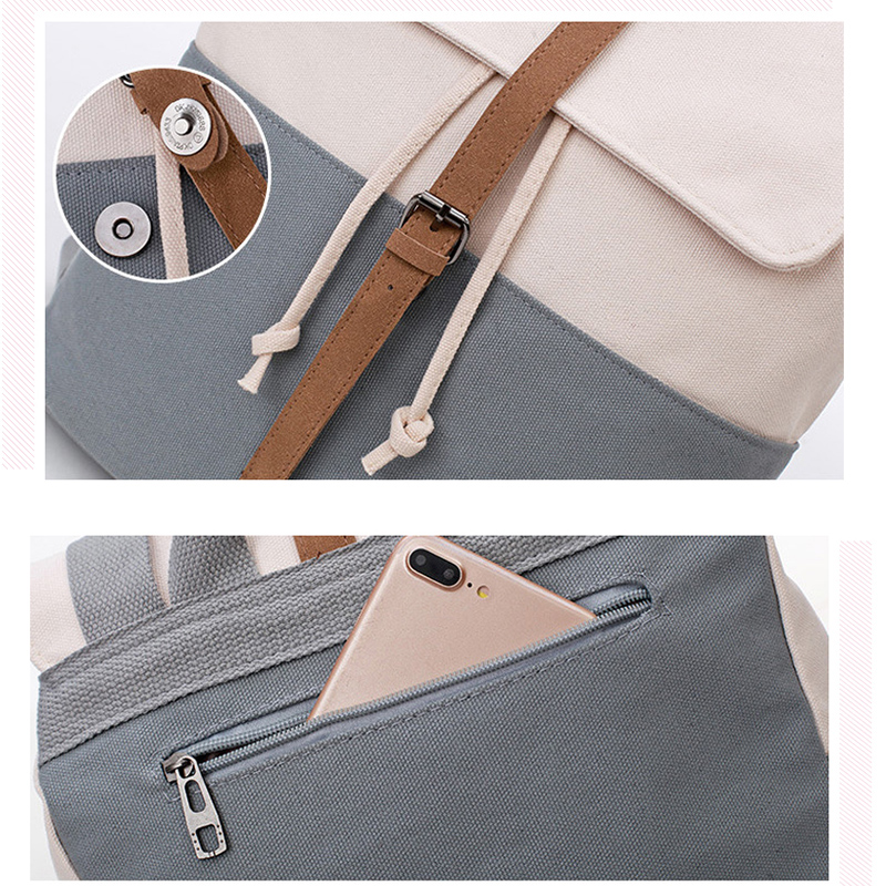 Casual Women Canvas Backpack