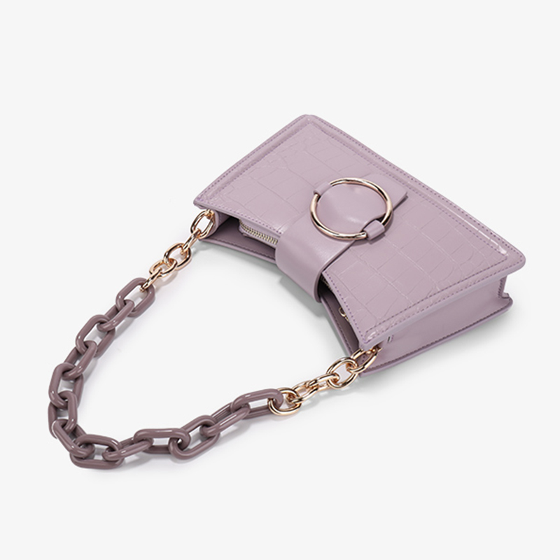 Crocodile Print Underarm Bag