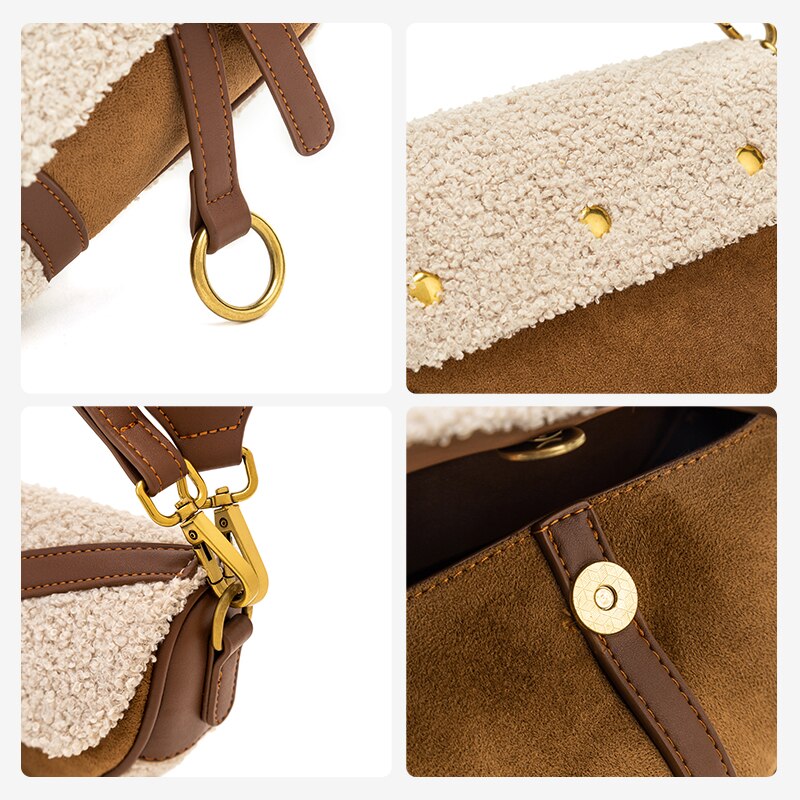 Strap D-shaped Saddle Bag