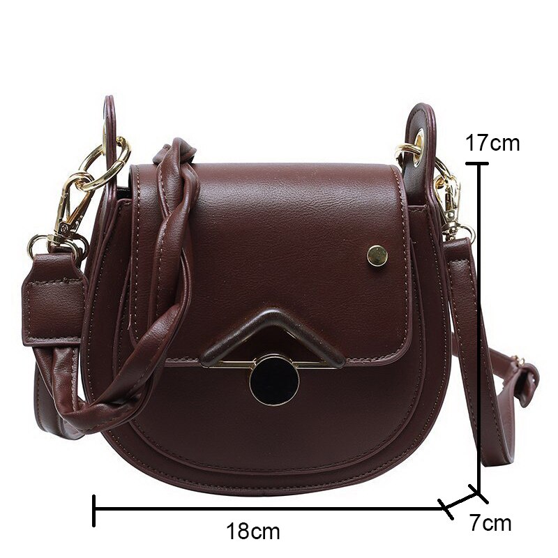 Saddle Bag Solid Color Bag