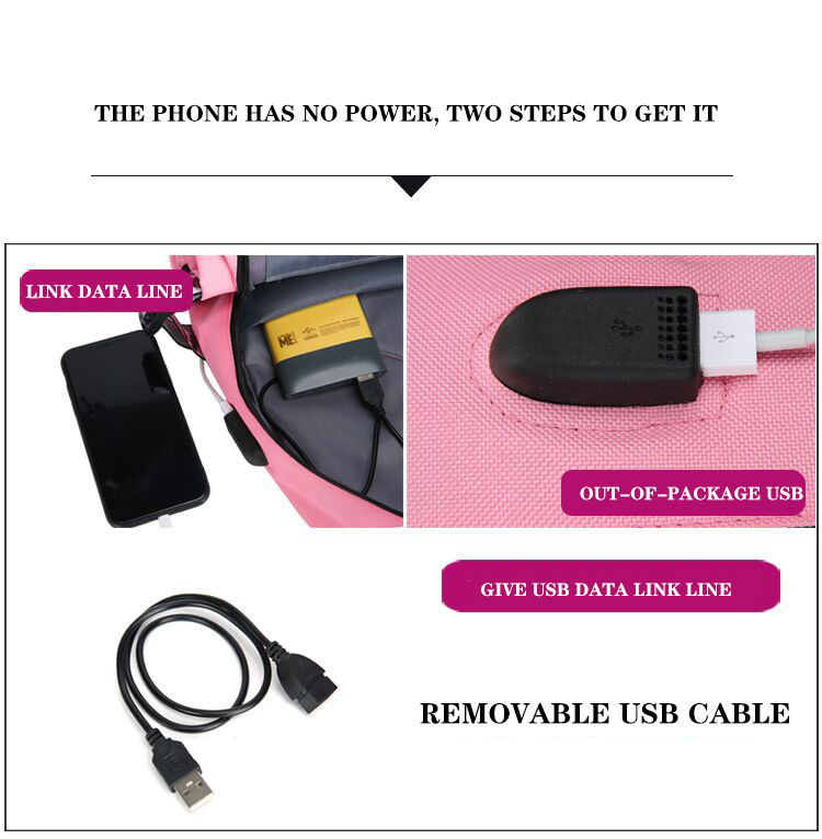 Casual School Bags With USB Charging