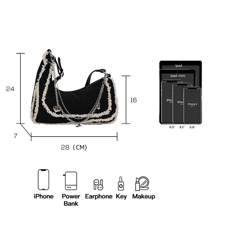 Canvas Shoulder Bags for Women