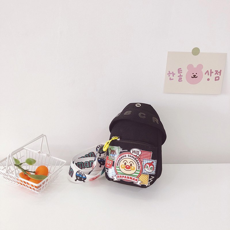 Canvas Cartoon Crayon Shoulder Bag
