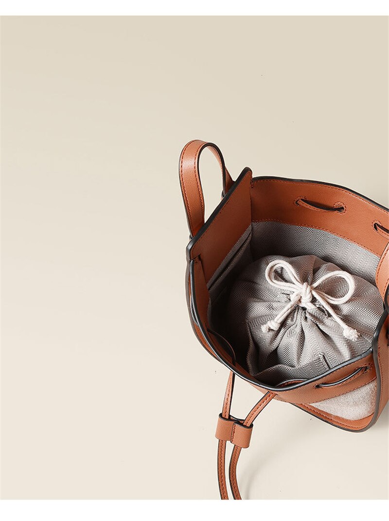 Fashion Drawstring Bucket Bag