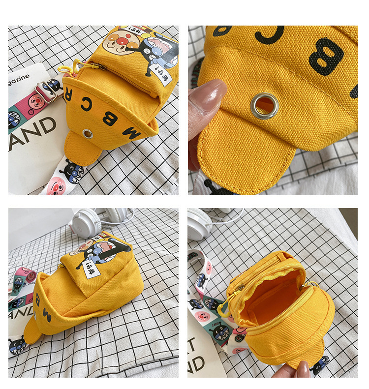 Canvas Cartoon Crayon Shoulder Bag