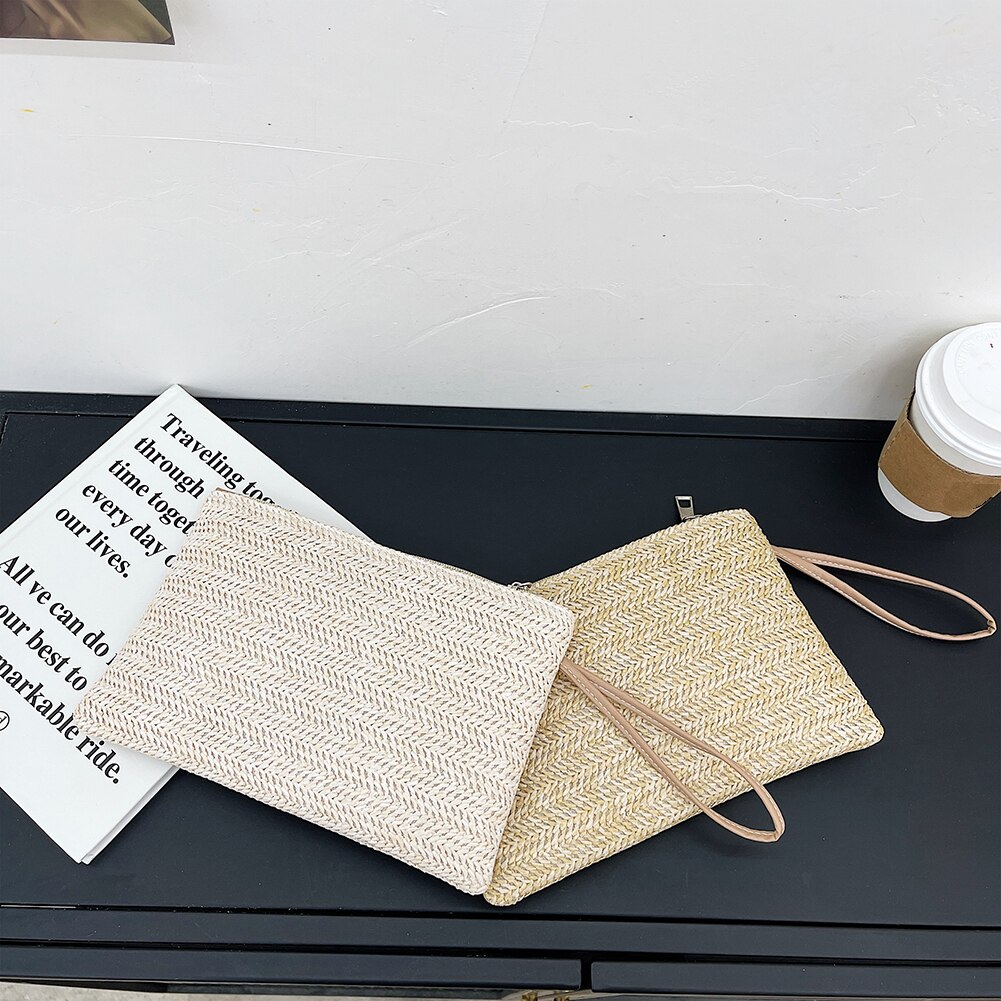 Weaving Bag Fashion Ladies Wristlet Clutch