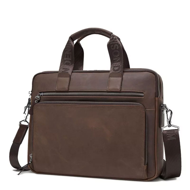 Men Bag Genuine Leather Briefcases