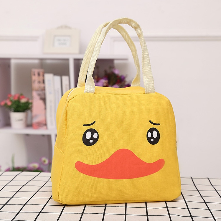 Cartoon Canvas Lunch Bag