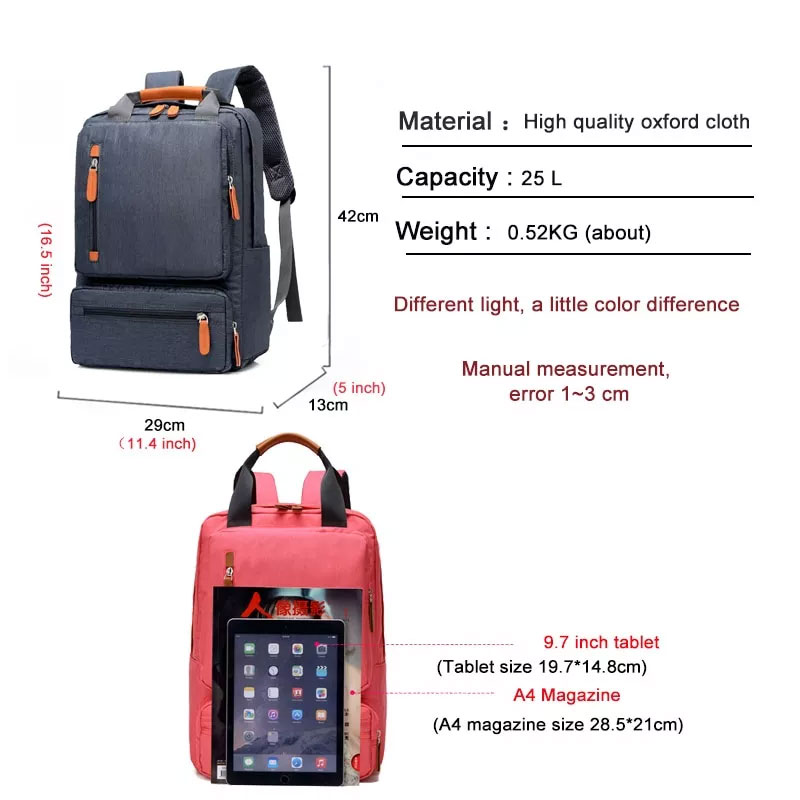 15 Inch Business Computer Backpack Men