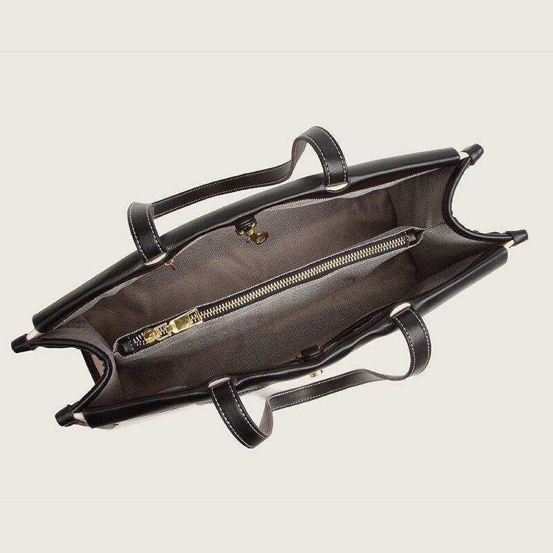 Trend Panelled Design Large Capacity Handbag