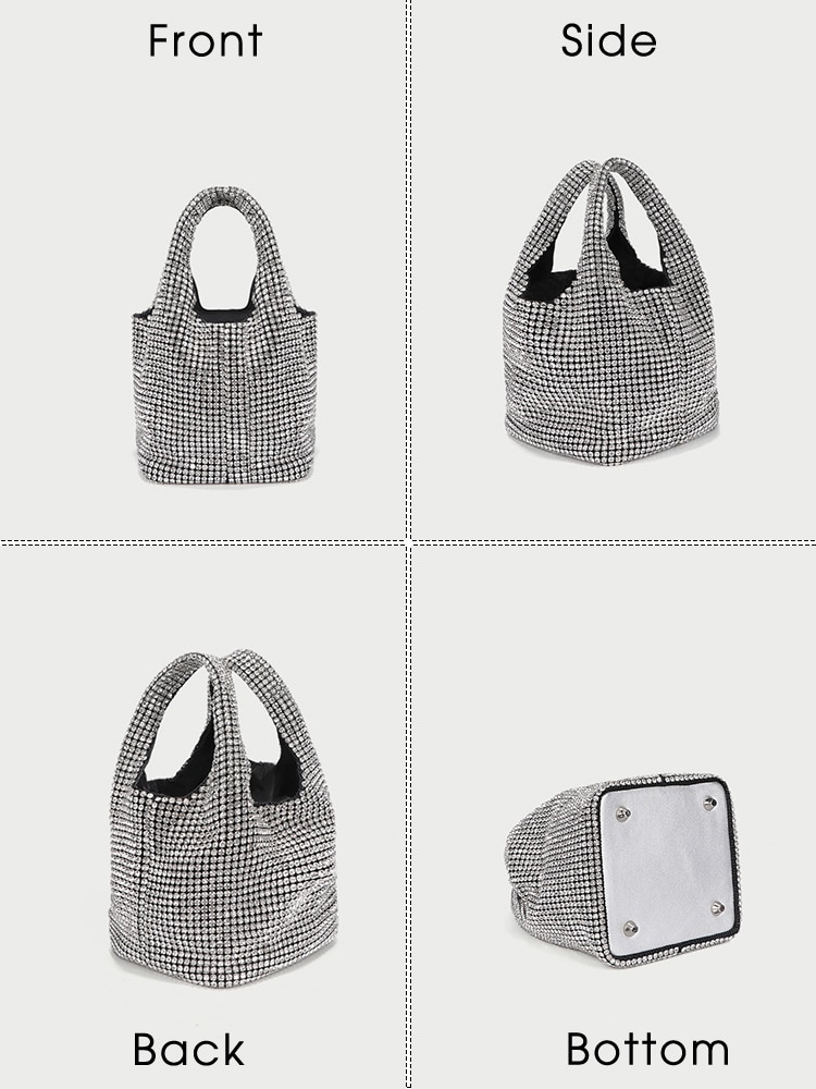 Women Rhinestone Clutch Purse