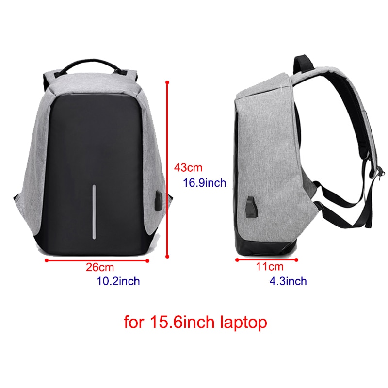 15.6 Inch USB Charging Anti-theft Backpack