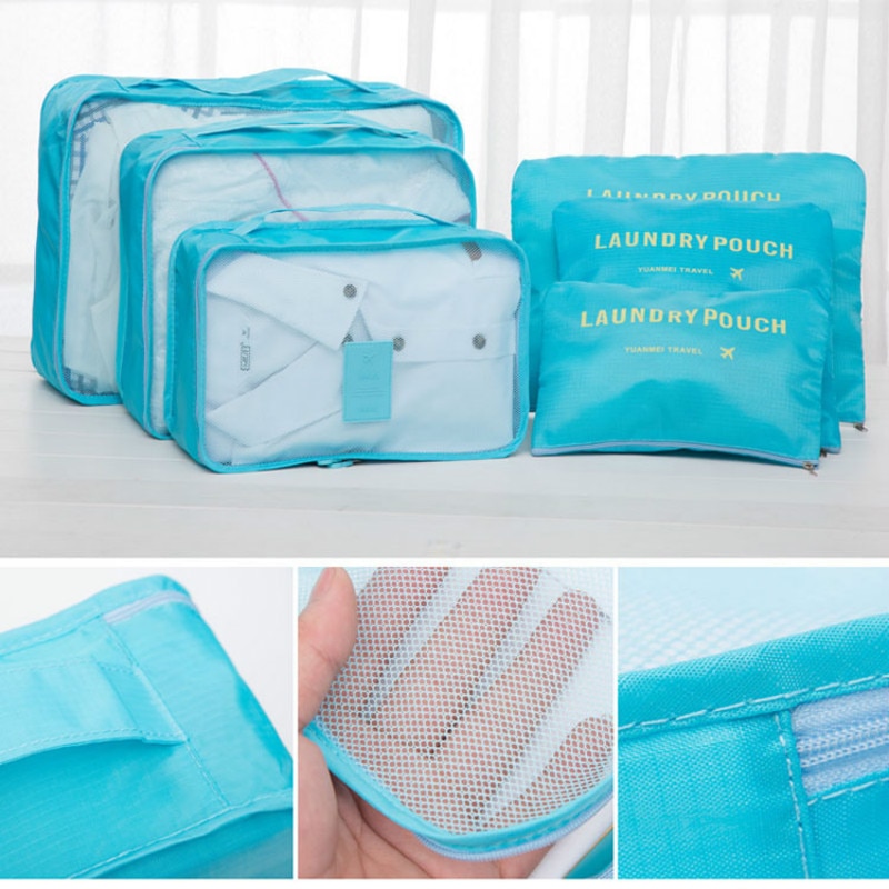 6 PCS Travel Storage Bag Set for Clothes