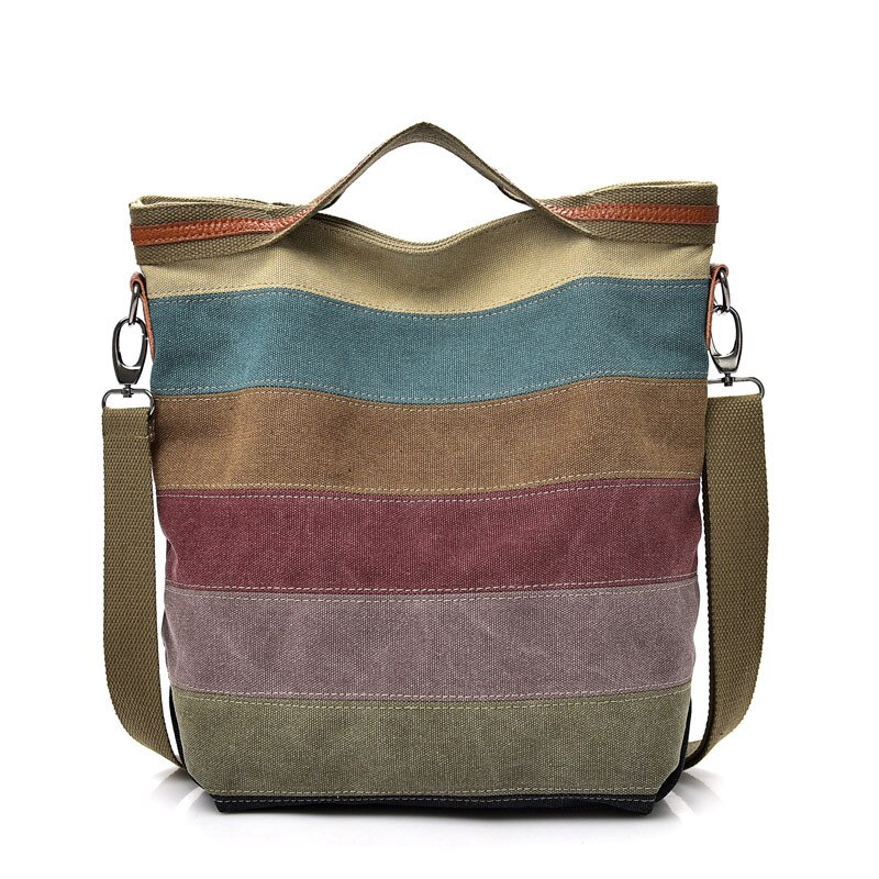 Canvas Patchwork Women's Bag