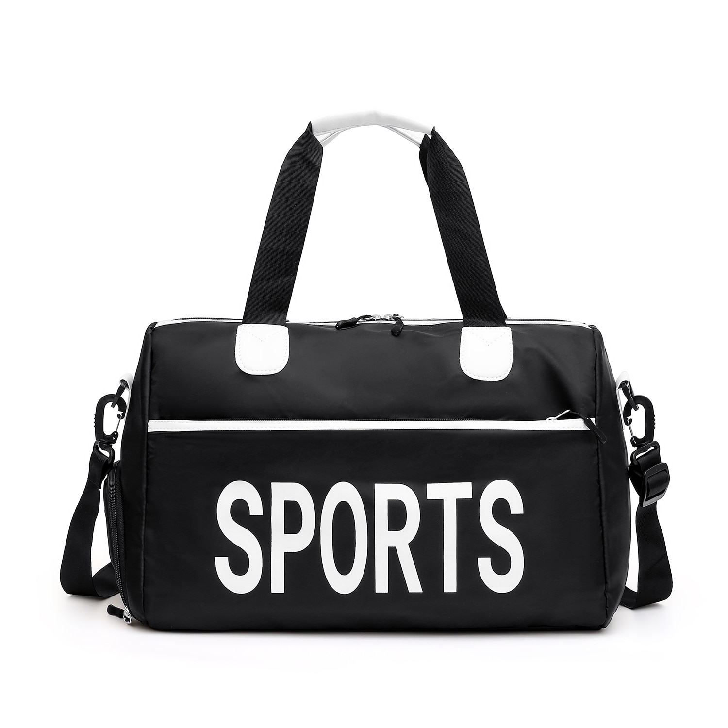 Short-distance Solid Zipper Clothes Handbag