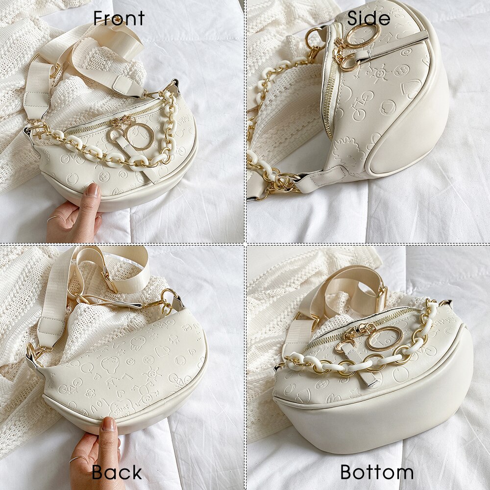 High Quality PU Leather Saddle Bag