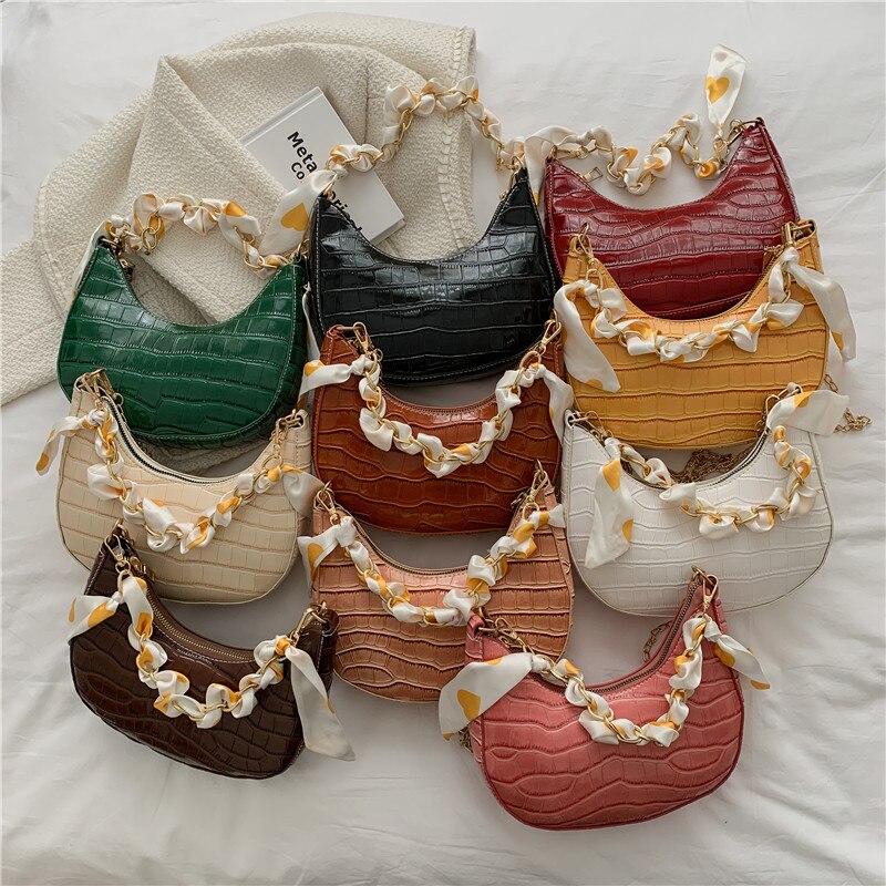 Stone Pattern Dumpling Crossbody Bag