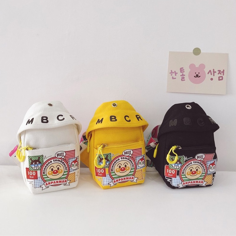 Canvas Cartoon Crayon Shoulder Bag