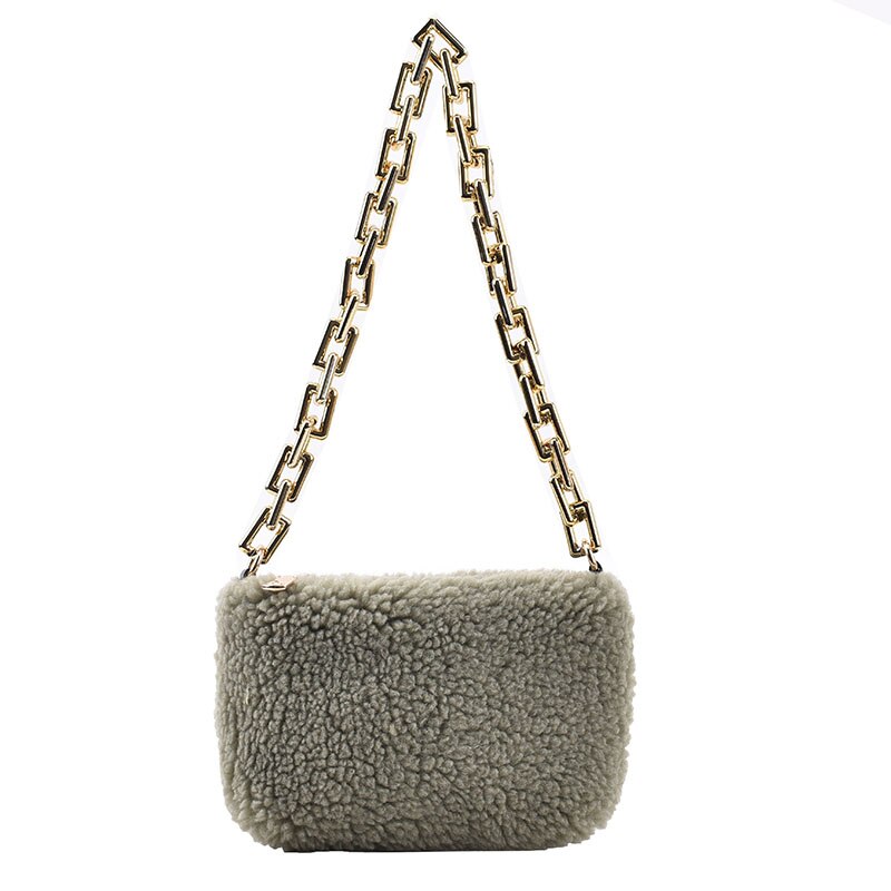 Fashion Soft Fluffy Plush Women Shoulder Bag