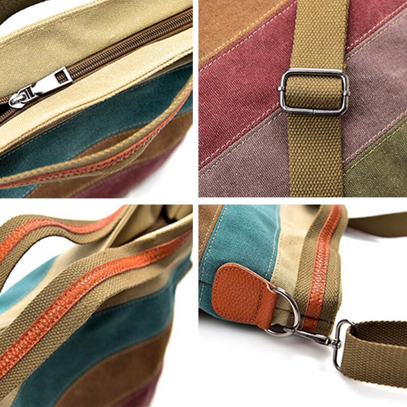 Canvas Patchwork Women's Bag