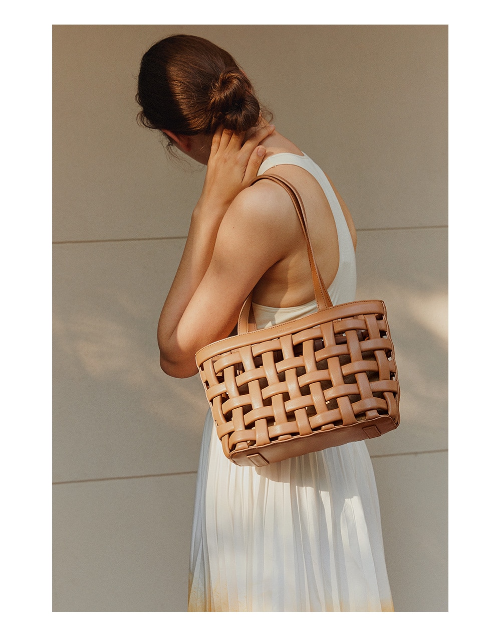 Large Capacity Underarm Woven Bag