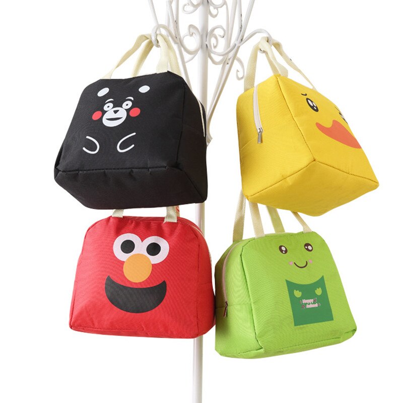 Cartoon Canvas Lunch Bag