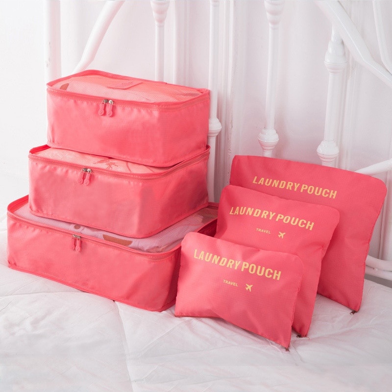 6 PCS Travel Storage Bag Set for Clothes