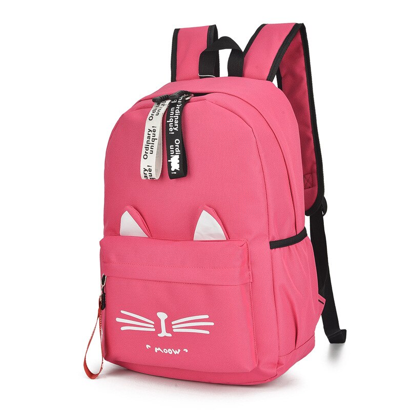 Cute Cartoon Cat Ears School Bag