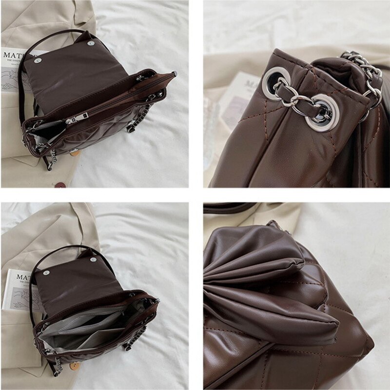 Rhombus Bow-Knot Crossbody Bag