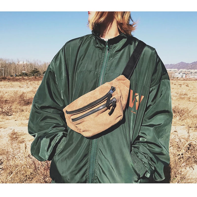 Unisex Zipper Chest Bag