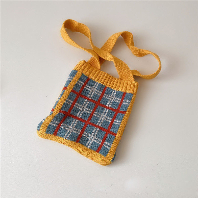 Wool Knitting Children Small Shoulder Bag