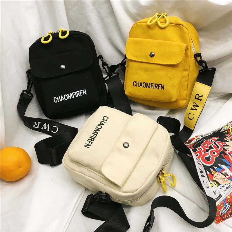 Fashion Canvas Solid Color Bag