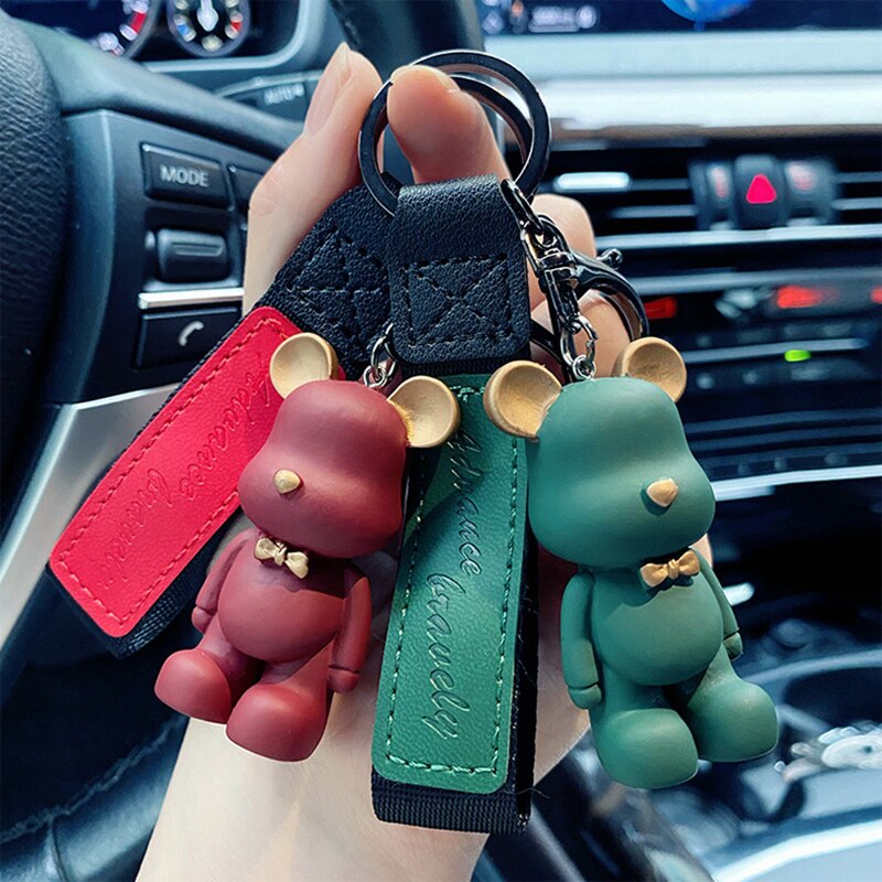 Bow Tie Bear Keychain