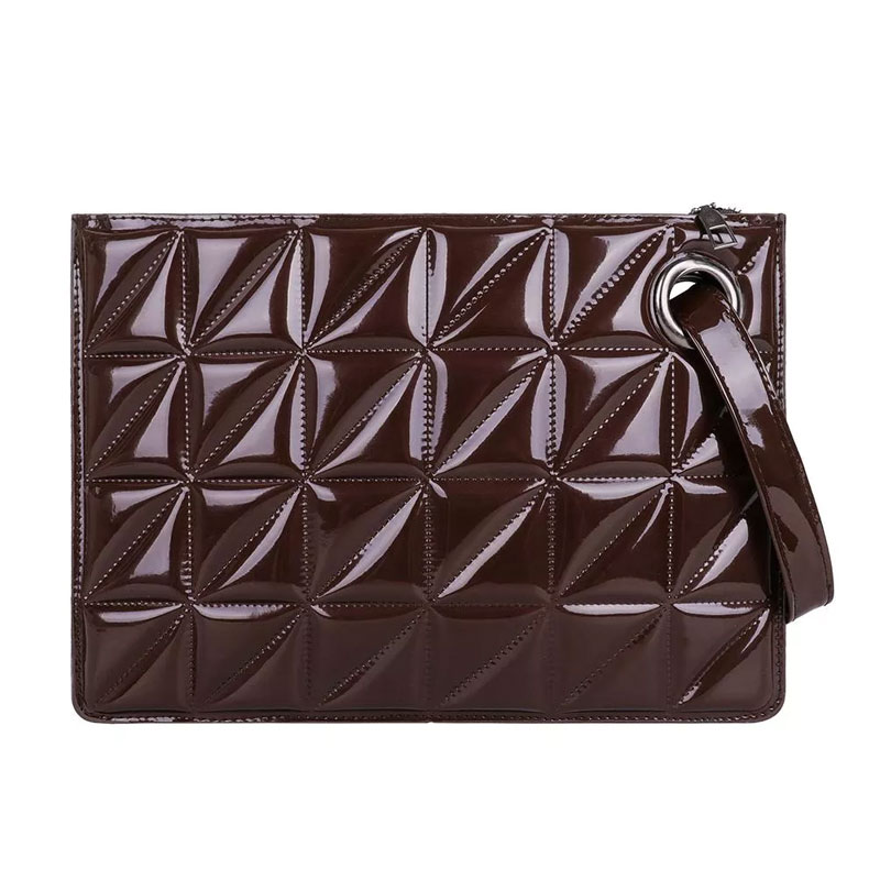 PU Patent Leather Envelope Bag