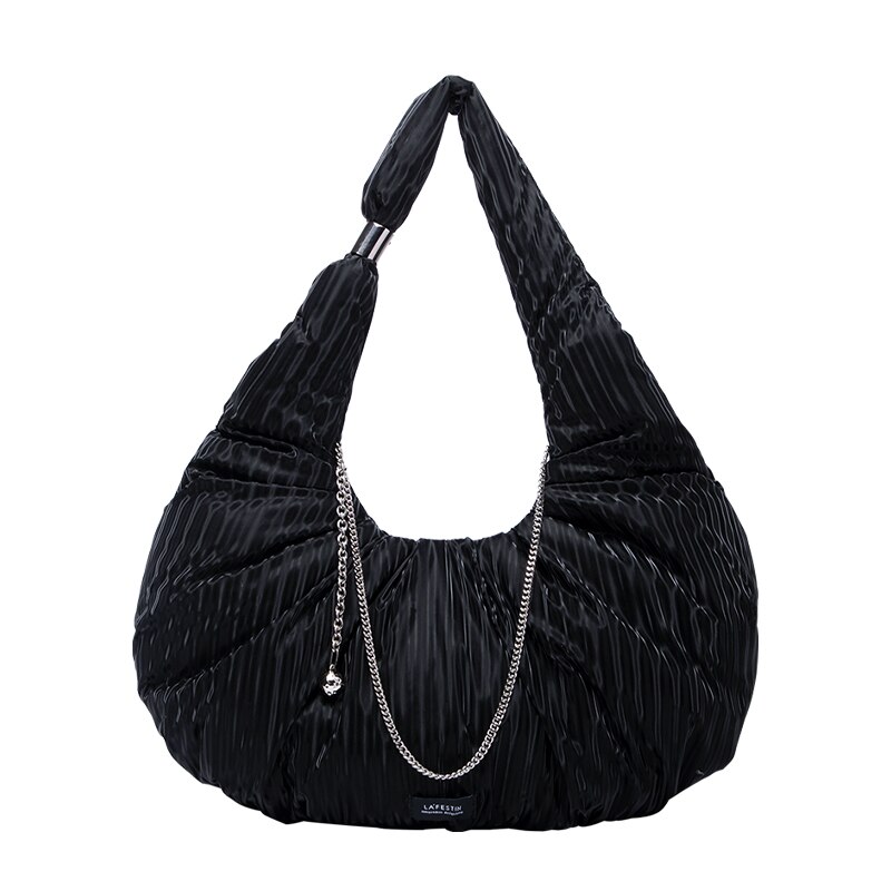 Large-capacity Niche Design Pleated Tote Bag