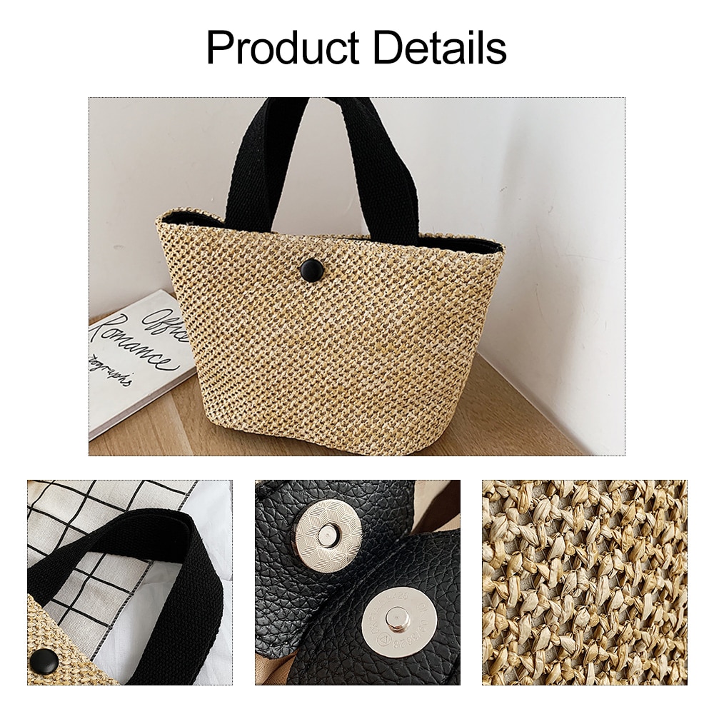Summer Handmade Straw Bag