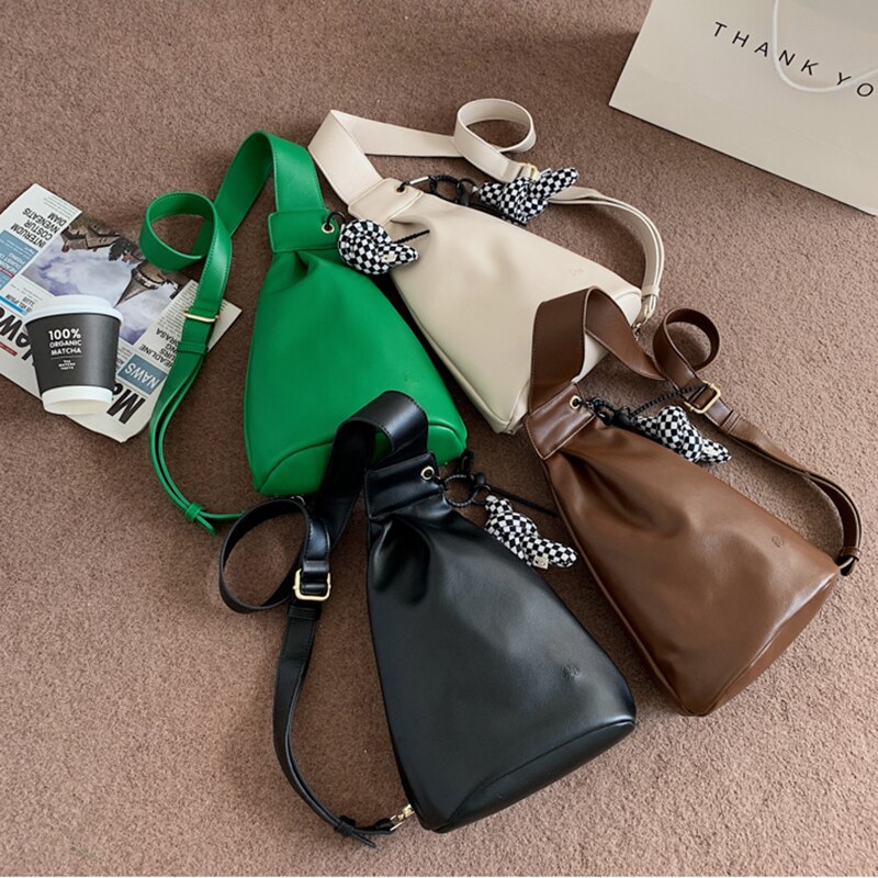 Vintage PU Leather Personality Cute Chest Bag