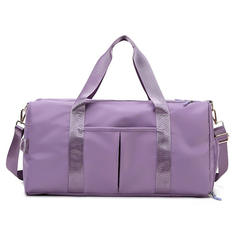 Nylon Waterproof Solid Color Travel Handbag
