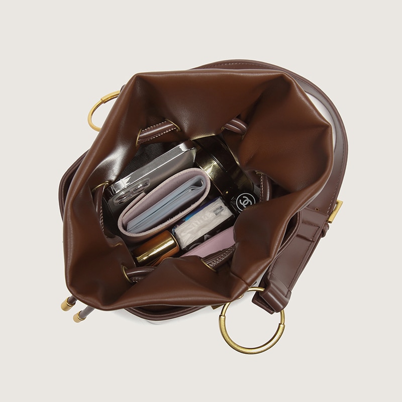 Classic Shoulder Bucket Handbag