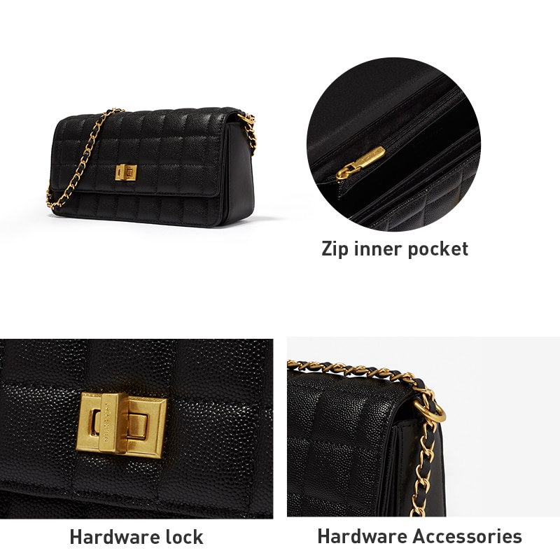 Trendy Casual Double Chain One-shoulder Purse