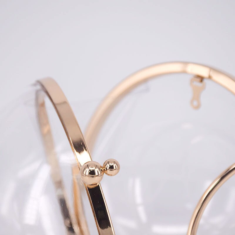 Circular Women Transparent Acrylic Clutch