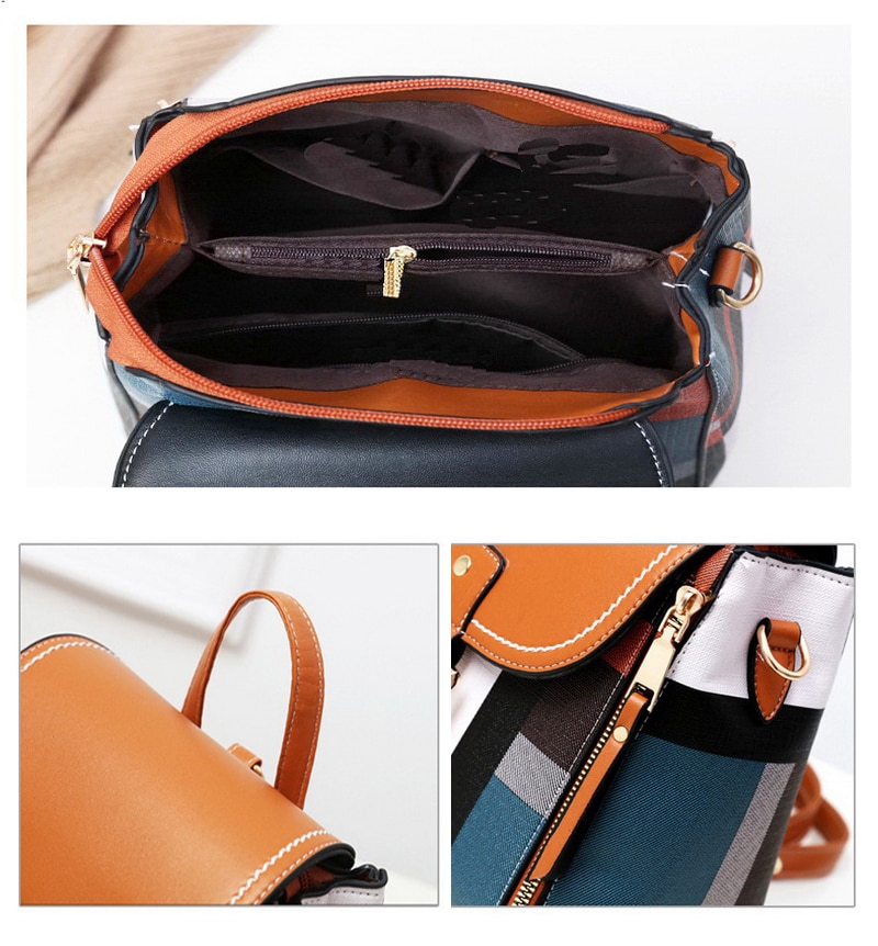 England Plaid Backpack