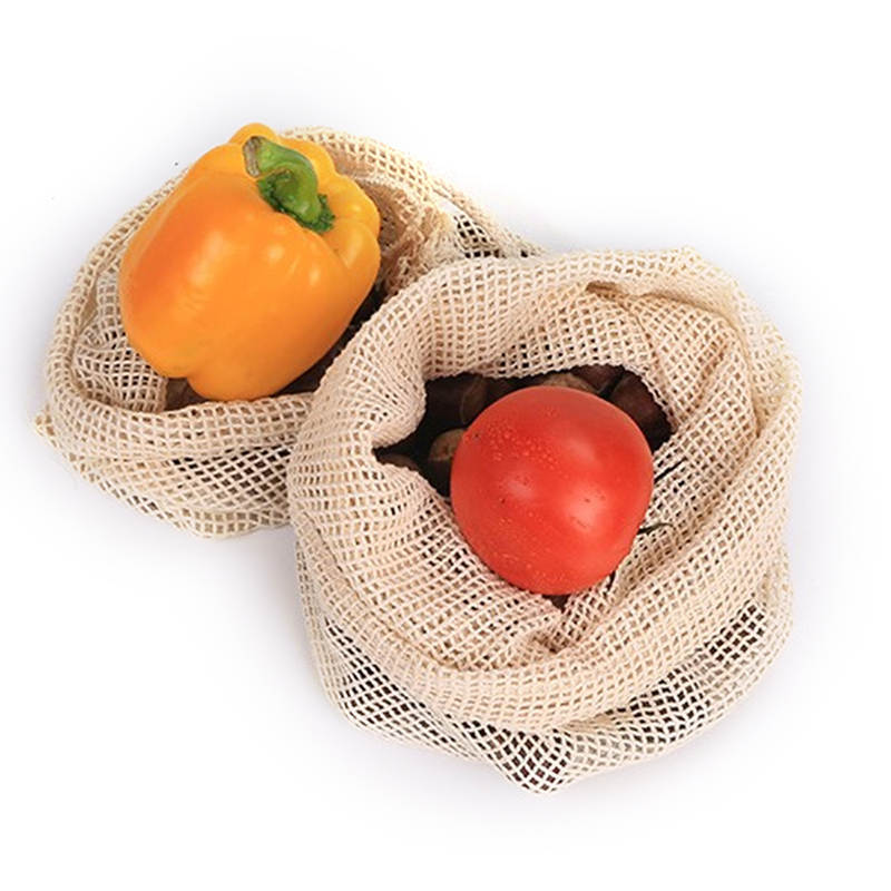 6Pcs Reusable Vegetable Bag Washable Cotton Mesh Bag