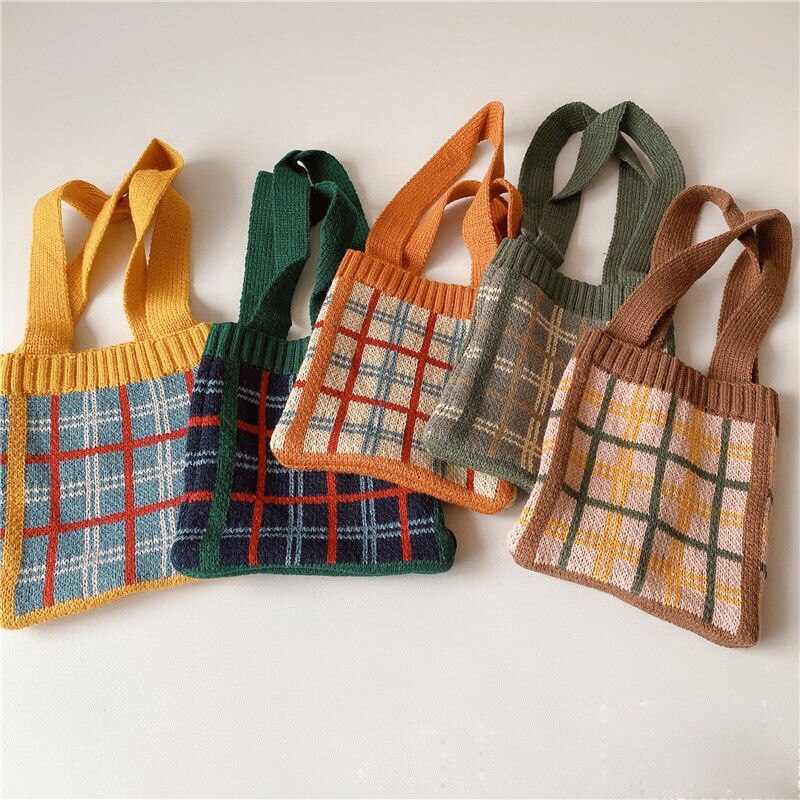 Wool Knitting Children Small Shoulder Bag