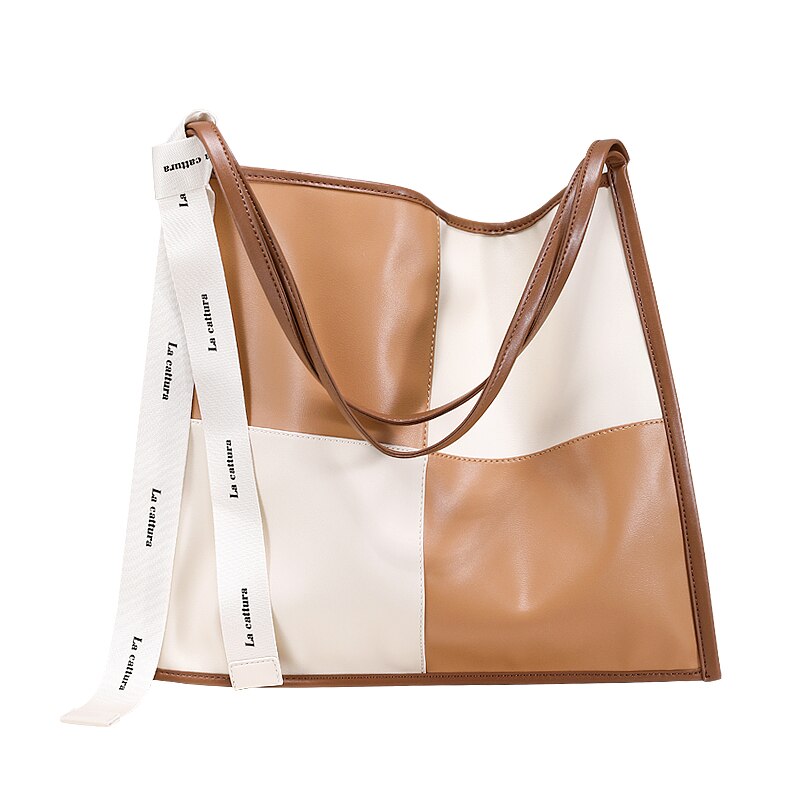 Tote Bags Large Color Block Grid