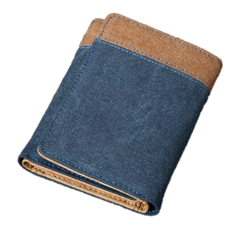 Small Leather Card Wallets Short Bifold Wallet