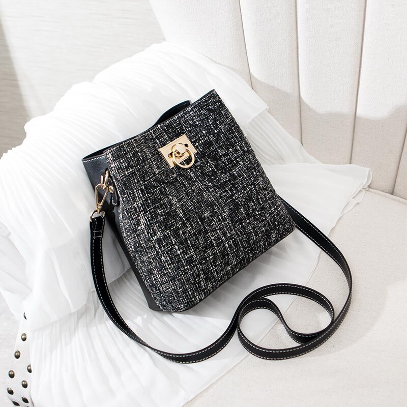 Panelled Women Bucket Bag