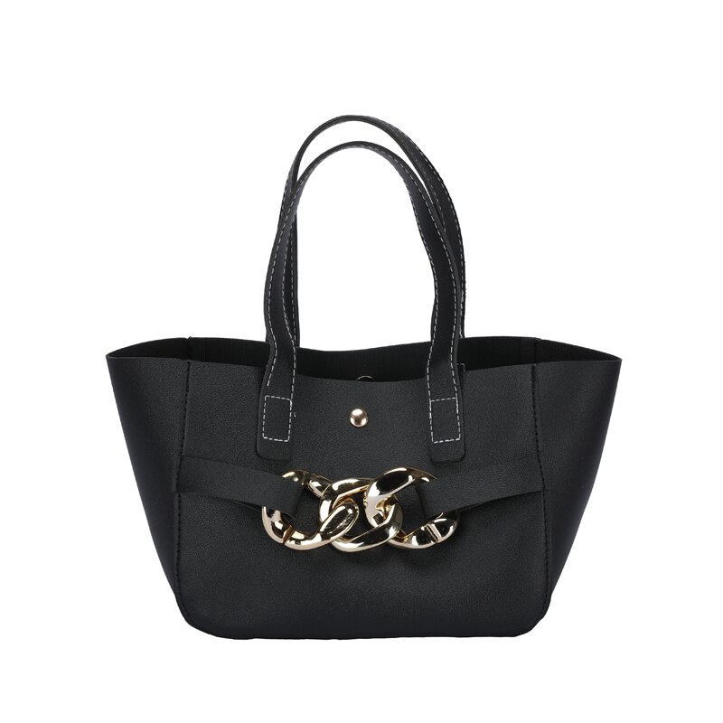 Large Capacity PU Leather Designer Top-handle Bag